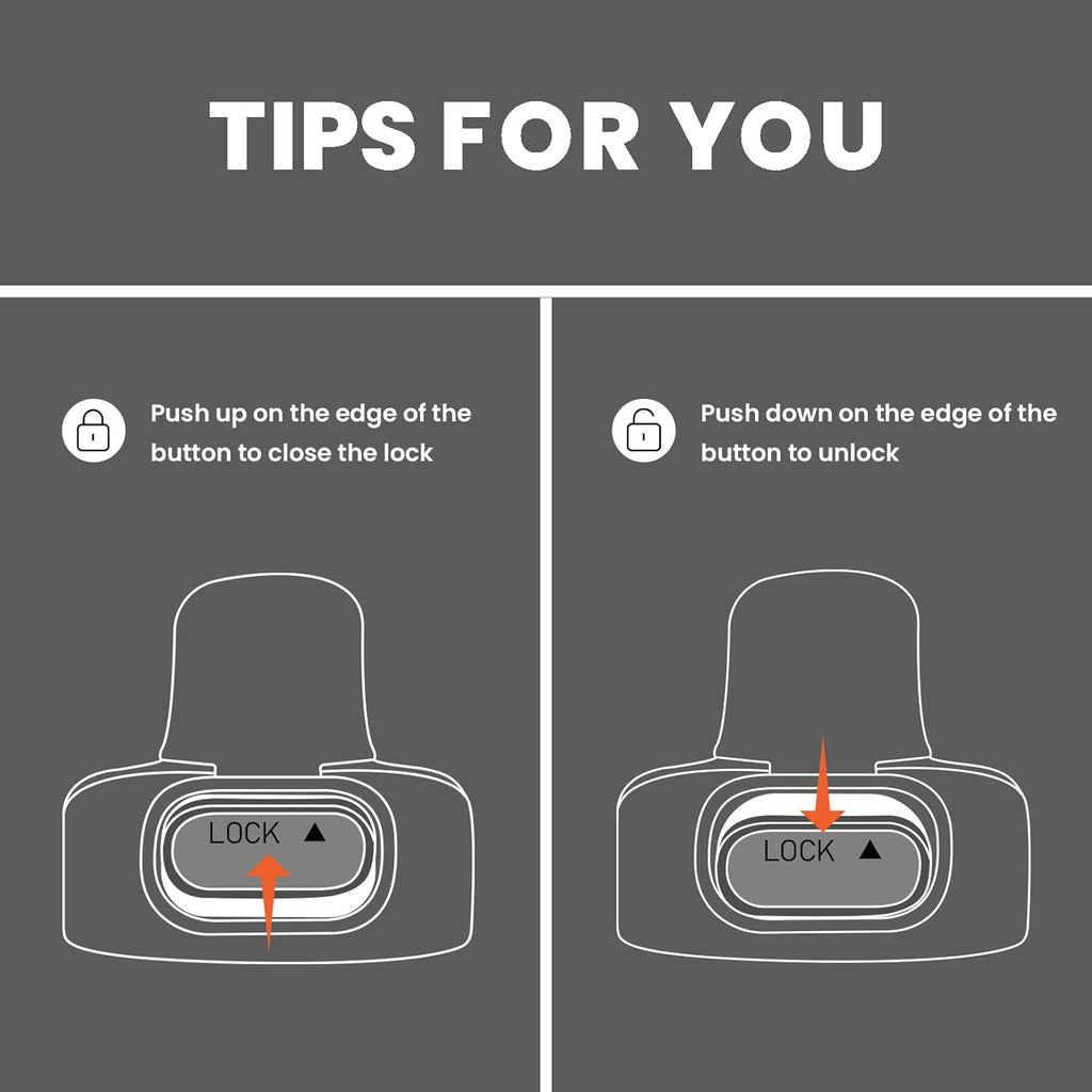 BOTTLE BOTTLE Insulated Water Bottle 24 oz with Handle and Flip Tops Lids Stainless Steel Water Bottle Push Button Lid Leak proof Portable for Running Travel Sports Hiking black